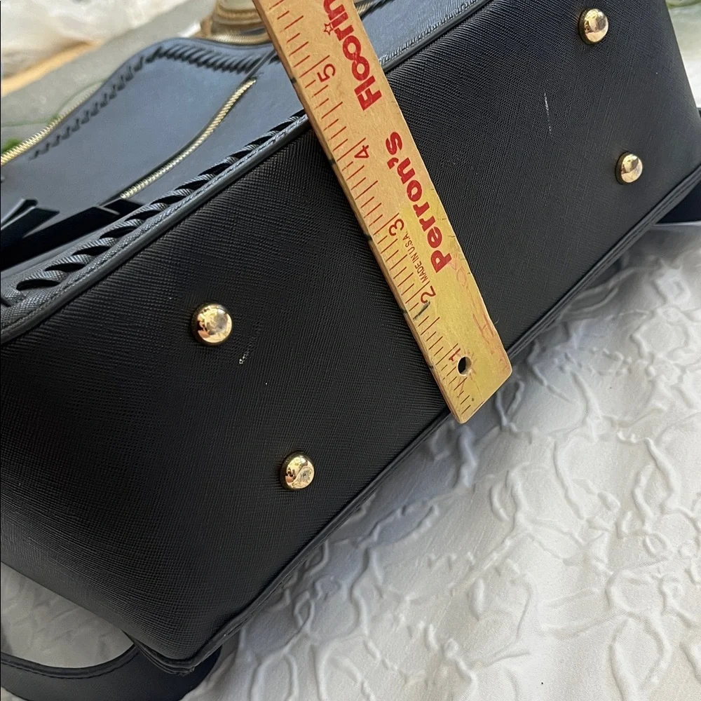 Calpak Black Backpack with Gold Zippers